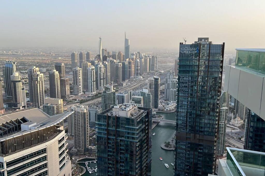 דובאי High Floor With City Skyline & Burj Khalifa View 3 Bedroom Unit Marina מראה חיצוני תמונה