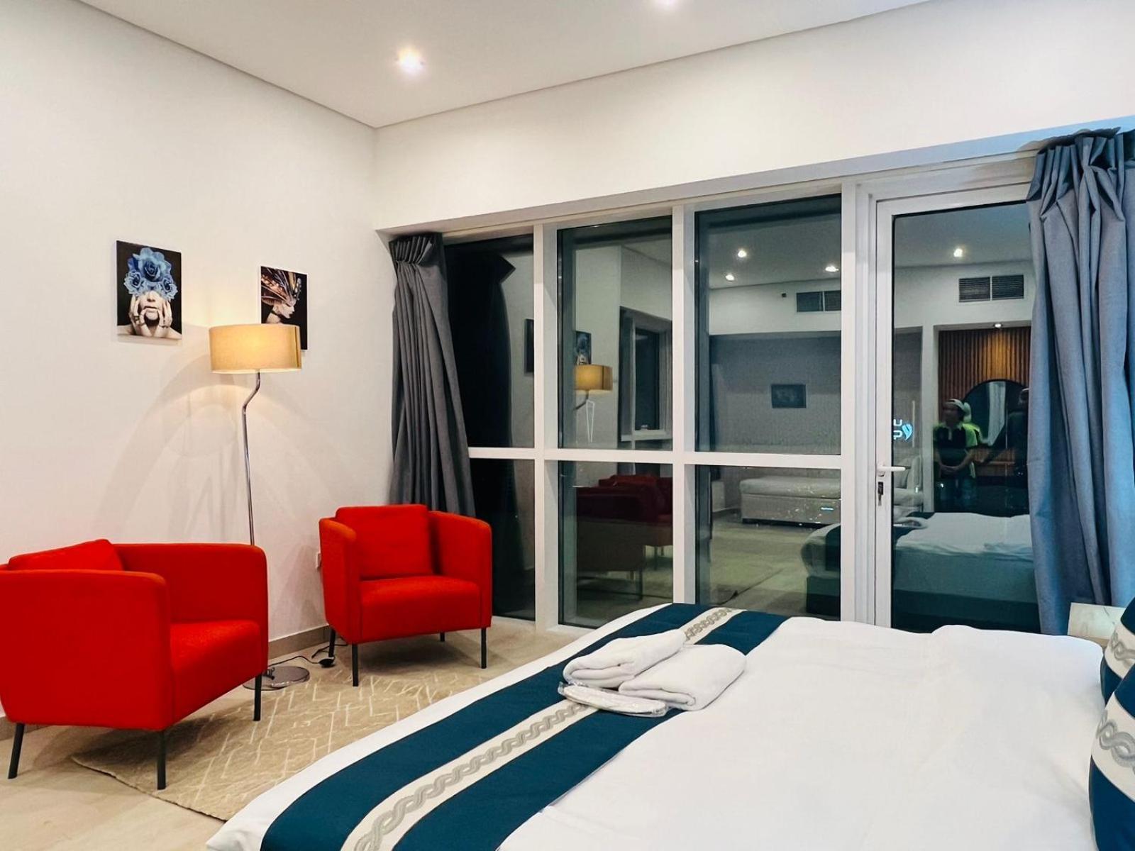 דובאי High Floor With City Skyline & Burj Khalifa View 3 Bedroom Unit Marina מראה חיצוני תמונה