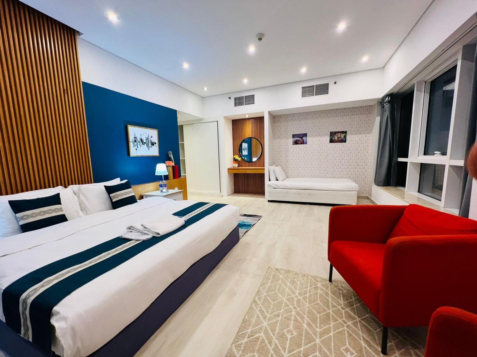 דובאי High Floor With City Skyline & Burj Khalifa View 3 Bedroom Unit Marina מראה חיצוני תמונה