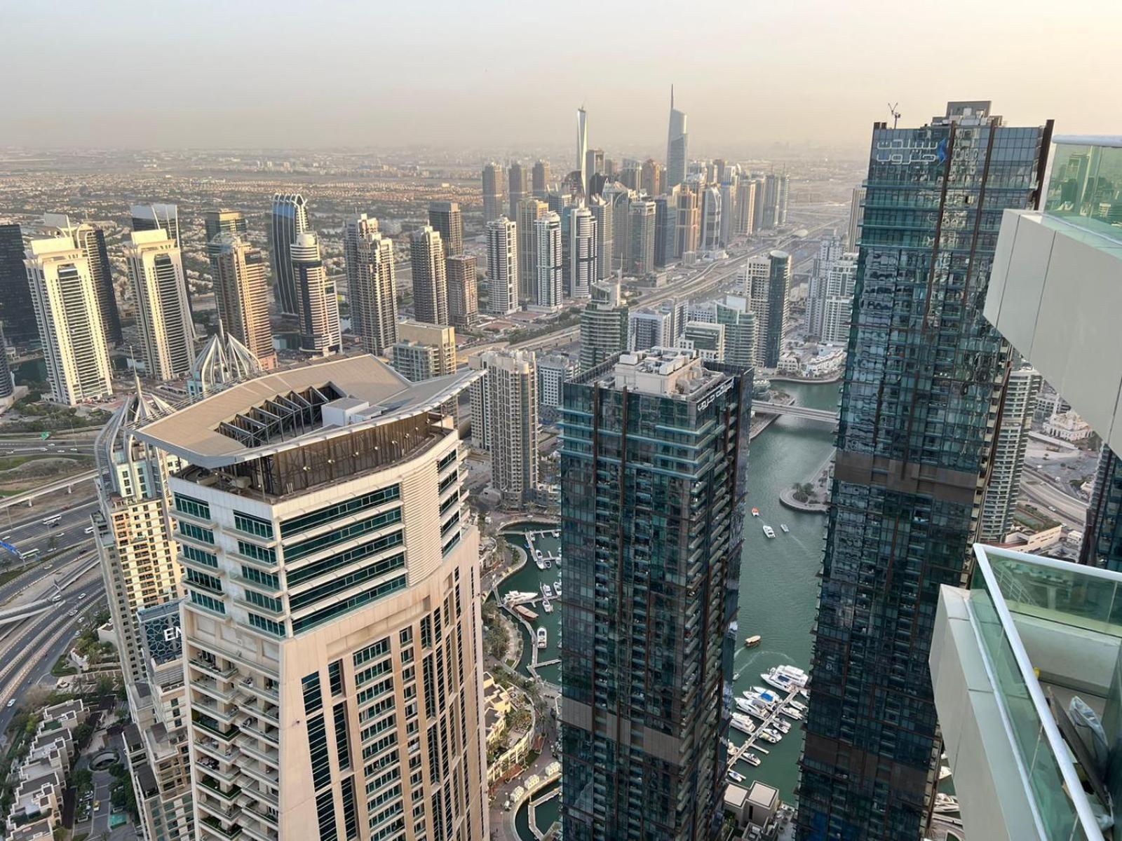 דובאי High Floor With City Skyline & Burj Khalifa View 3 Bedroom Unit Marina מראה חיצוני תמונה